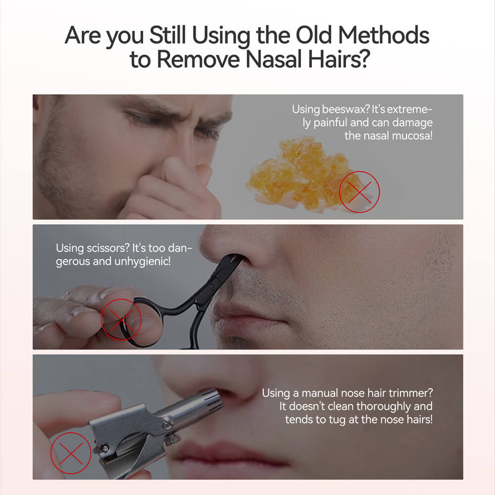 Electric Nose Hair Trimmer – Safe, Sharp & Waterproof Grooming