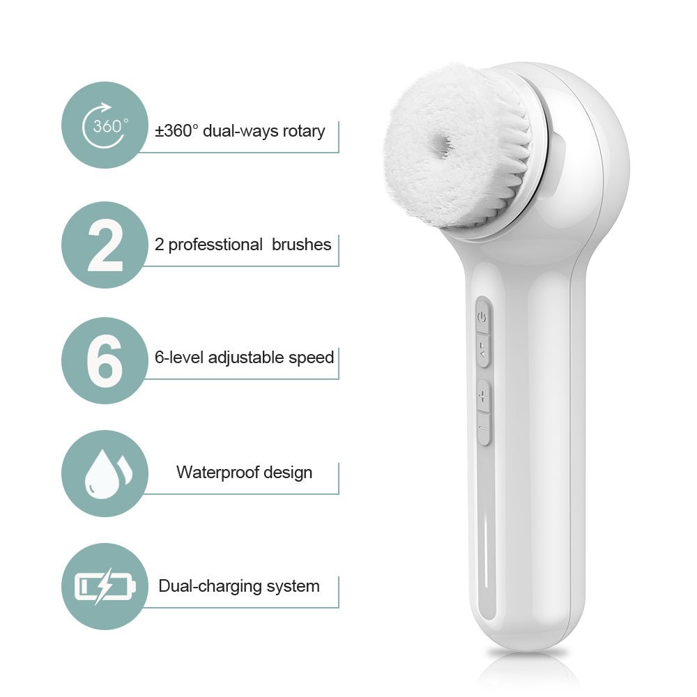 ⏰Limited time - 50%™ Electric Facial Brush 丨Deep Cleaning, Removing Blackhead, Face Massaging