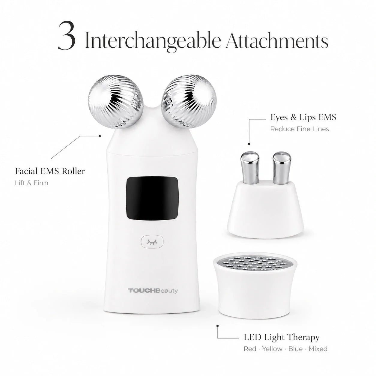 3-in-1 Microcurrent Facial Device | Skin Lifting & LED Light Therapy