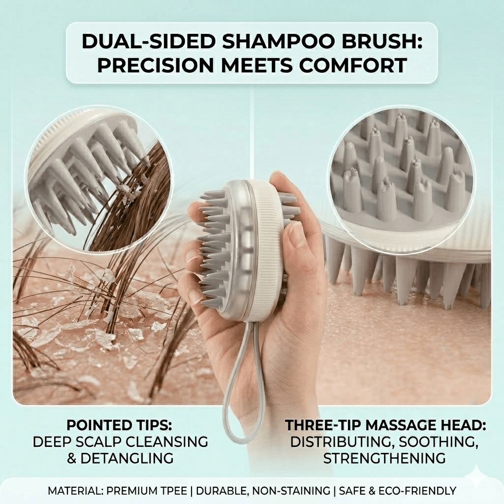 Electric Scalp & Shampoo Brush | 2-in-1 Hair Massager