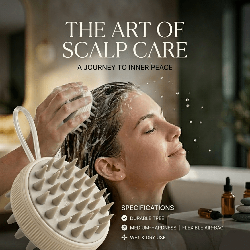 Electric Scalp & Shampoo Brush | 2-in-1 Hair Massager
