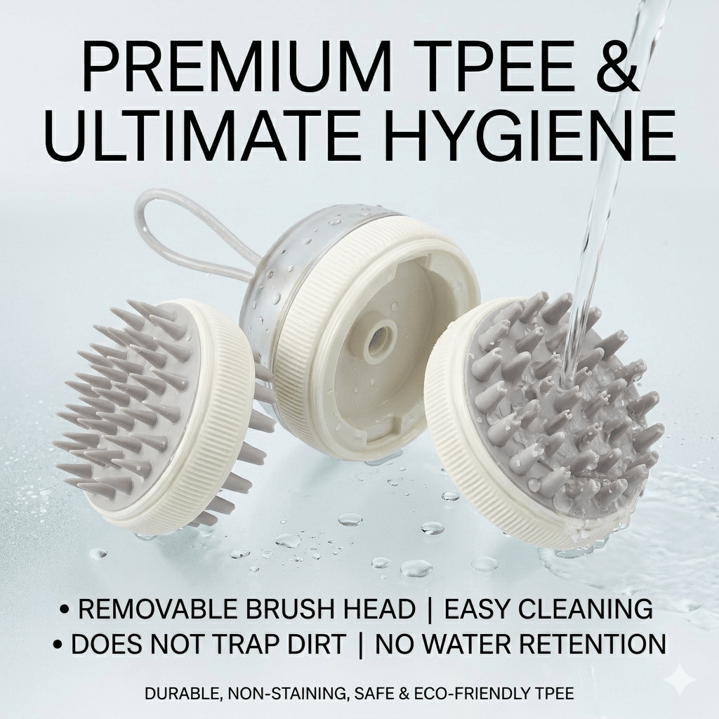 Electric Scalp & Shampoo Brush | 2-in-1 Hair Massager