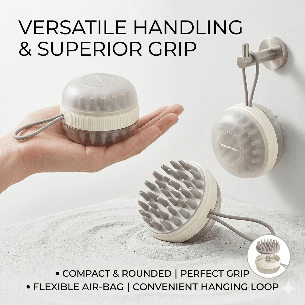 Electric Scalp & Shampoo Brush | 2-in-1 Hair Massager