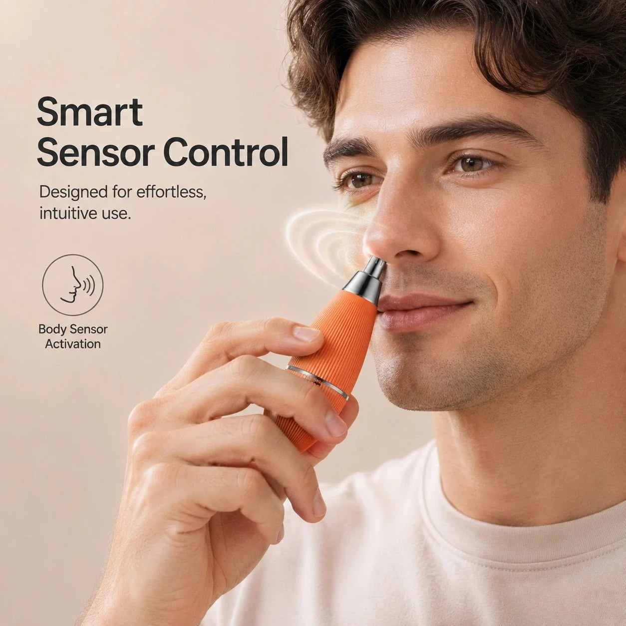 Electric Nose Hair Trimmer – Safe, Sharp & Waterproof Grooming