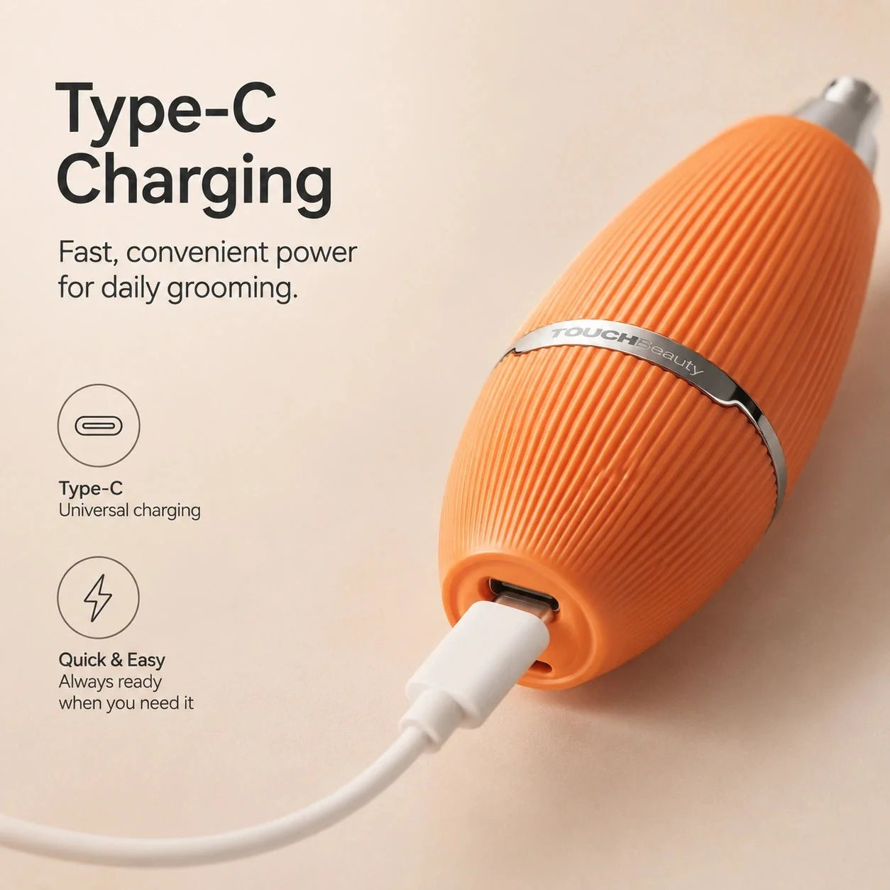Electric Nose Hair Trimmer – Safe, Sharp & Waterproof Grooming