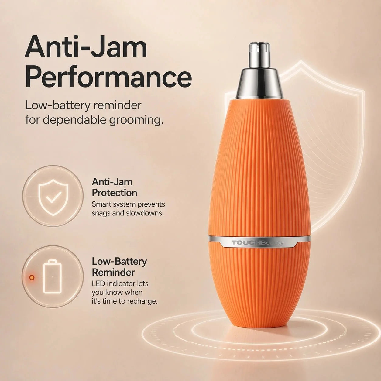 Electric Nose Hair Trimmer – Safe, Sharp & Waterproof Grooming
