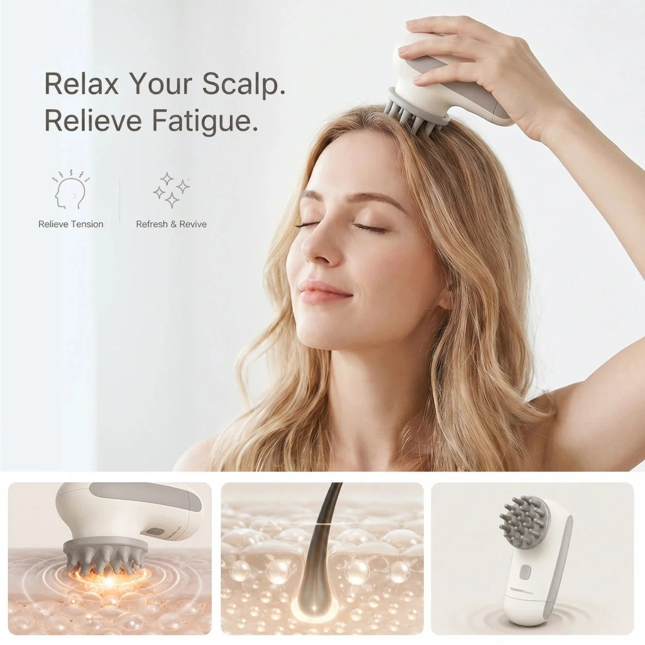 Electric Scalp Massager丨Multi-Function Cleanser & Massager