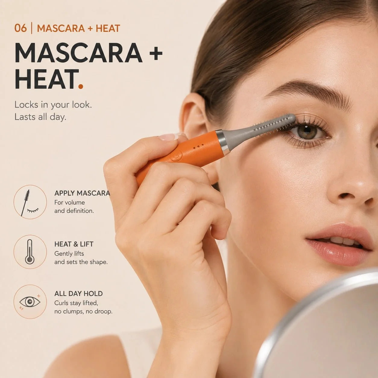 Heated Eyelash Curler | Lift, Curl & Define with Gentle Heat