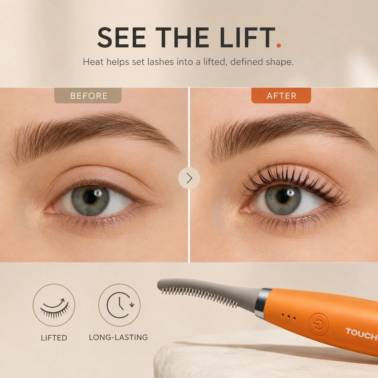 Heated Eyelash Curler | Lift, Curl & Define with Gentle Heat